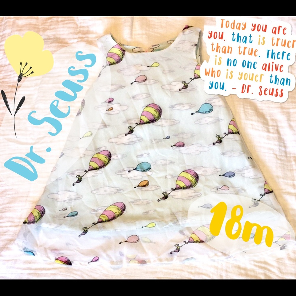 Blue Dr. Seuss dress